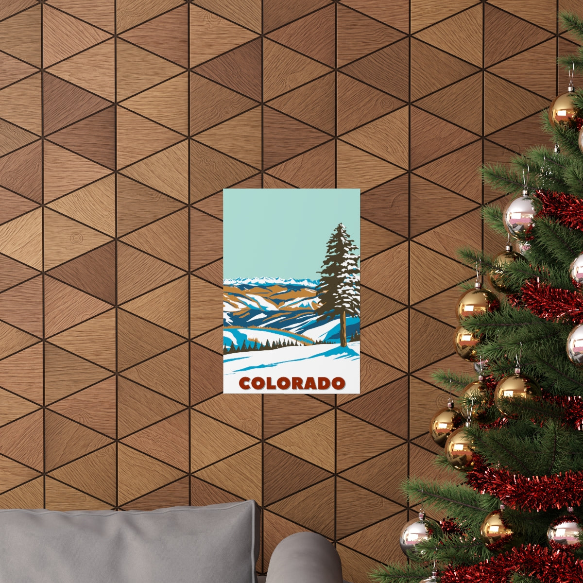 Colorado Poster - Vintage Colorado Print - Rocky Mountain Lookout