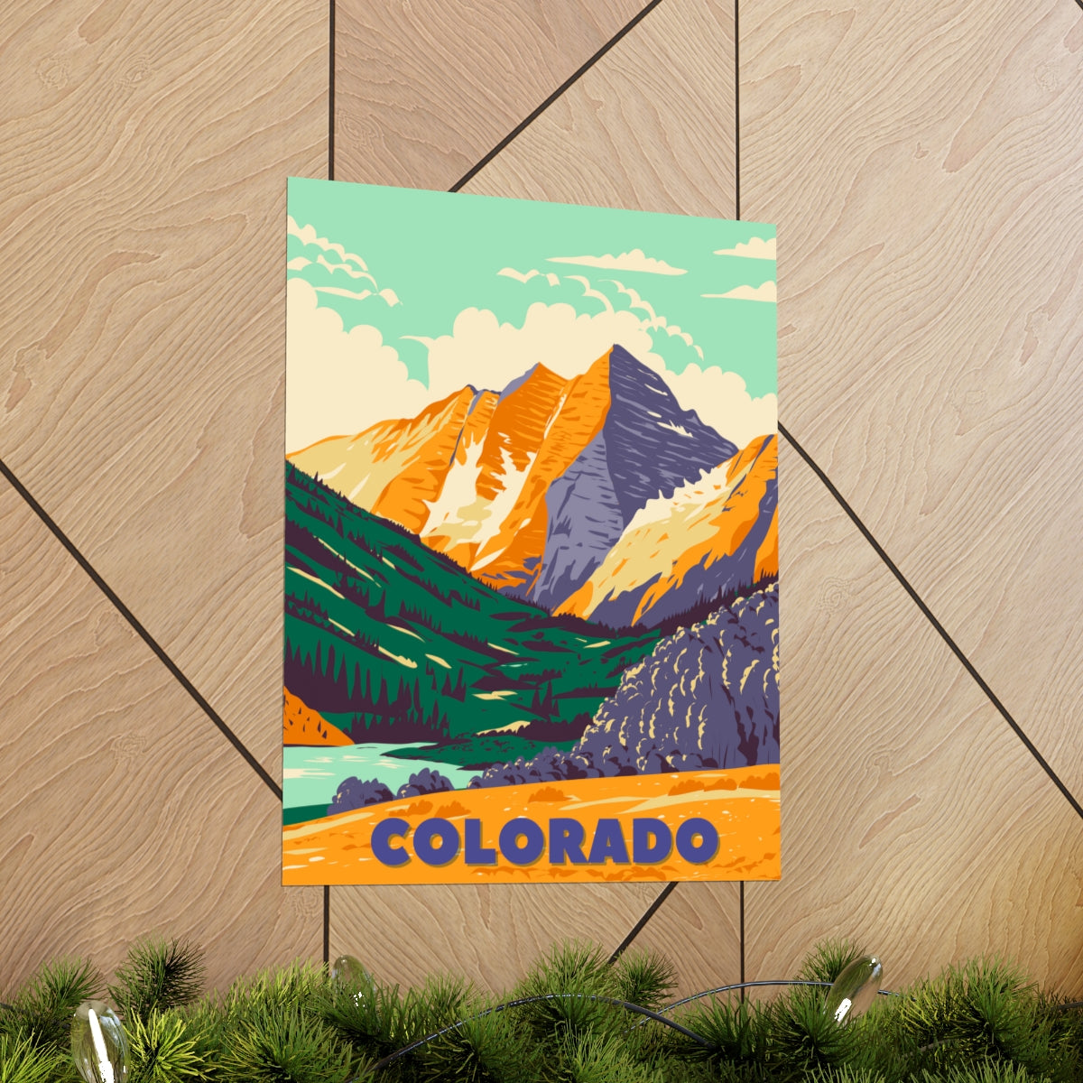 Colorado Poster - Vintage Colorado Print - Backcountry Mountain View