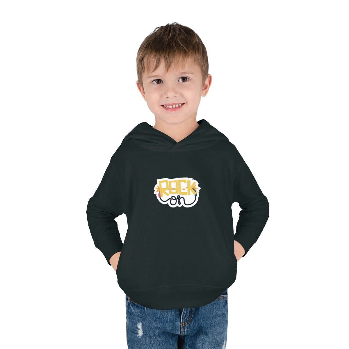 Rock On Toddler Pullover Fleece Hoodie