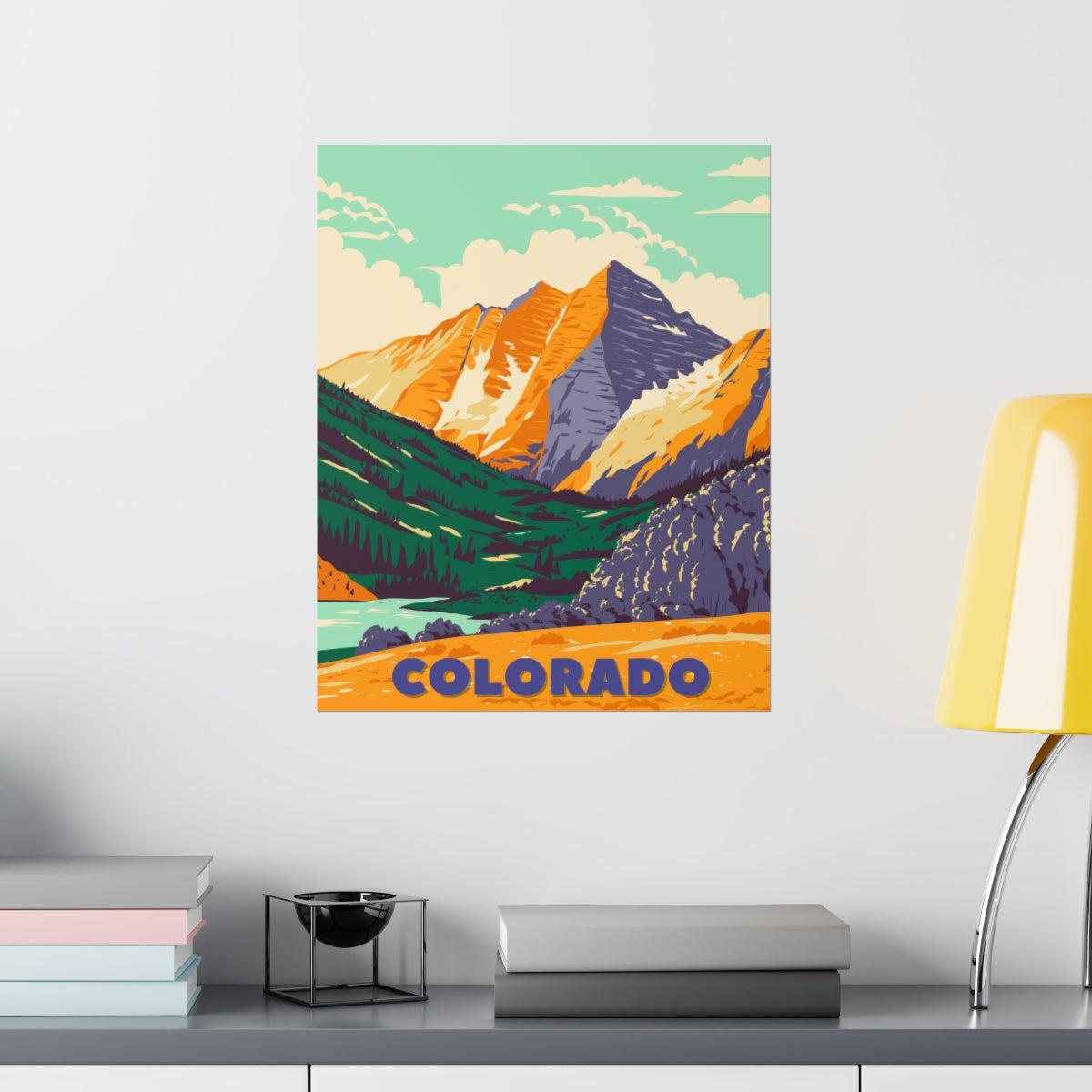 Colorado Poster - Vintage Colorado Print - Backcountry Mountain View