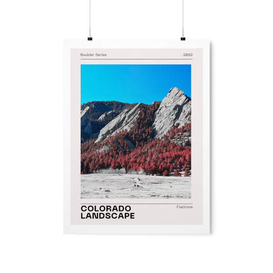 Boulder Colorado Poster - Boulder Series Flatirons Print