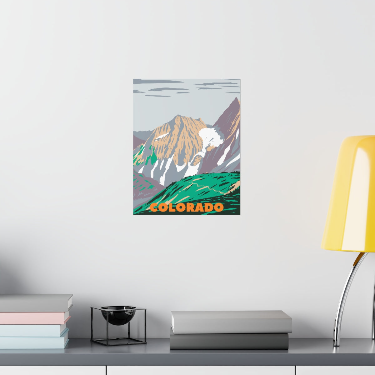 Colorado Poster - Vintage Colorado Print - Rocky Mountains