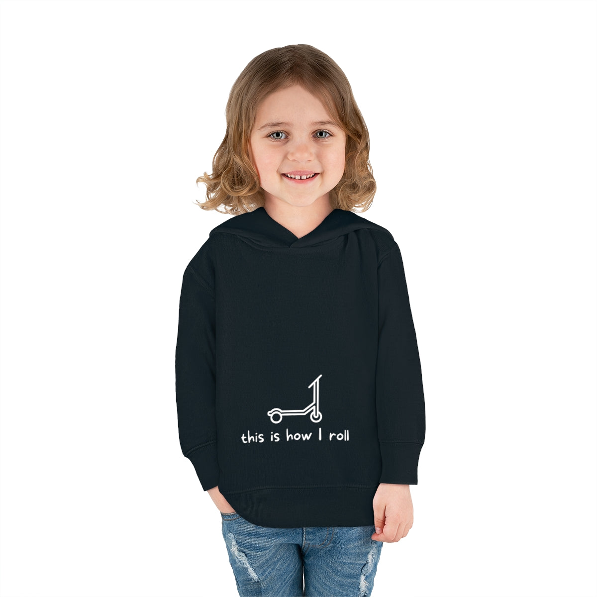 This Is How I Roll Toddler Pullover Fleece Hoodie - Scooter