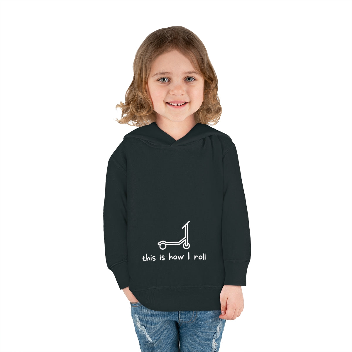 This Is How I Roll Toddler Pullover Fleece Hoodie - Scooter