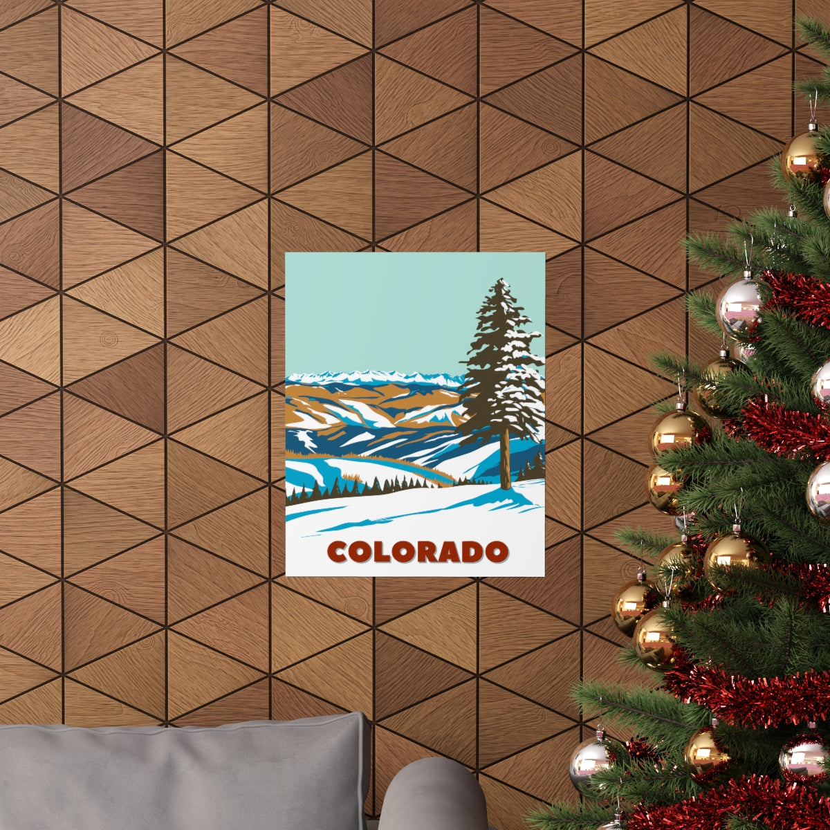 Colorado Poster - Vintage Colorado Print - Rocky Mountain Lookout