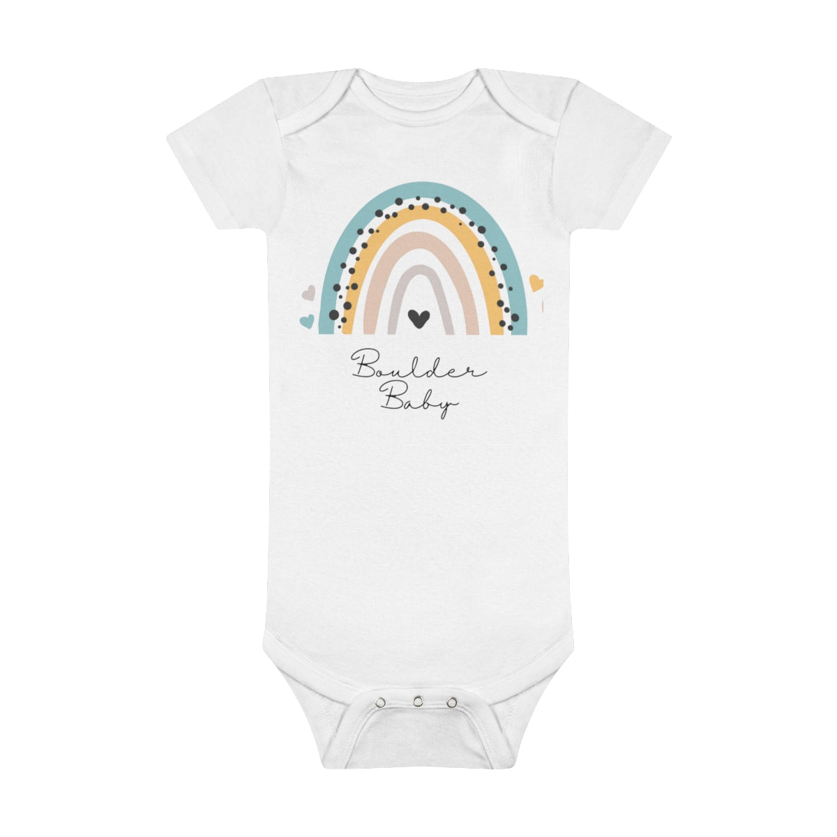 Boulder Baby Rainbow Infant Short Sleeve Bodysuit