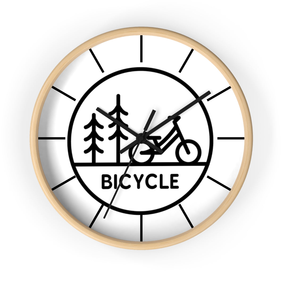 Time To Bike Wall clock