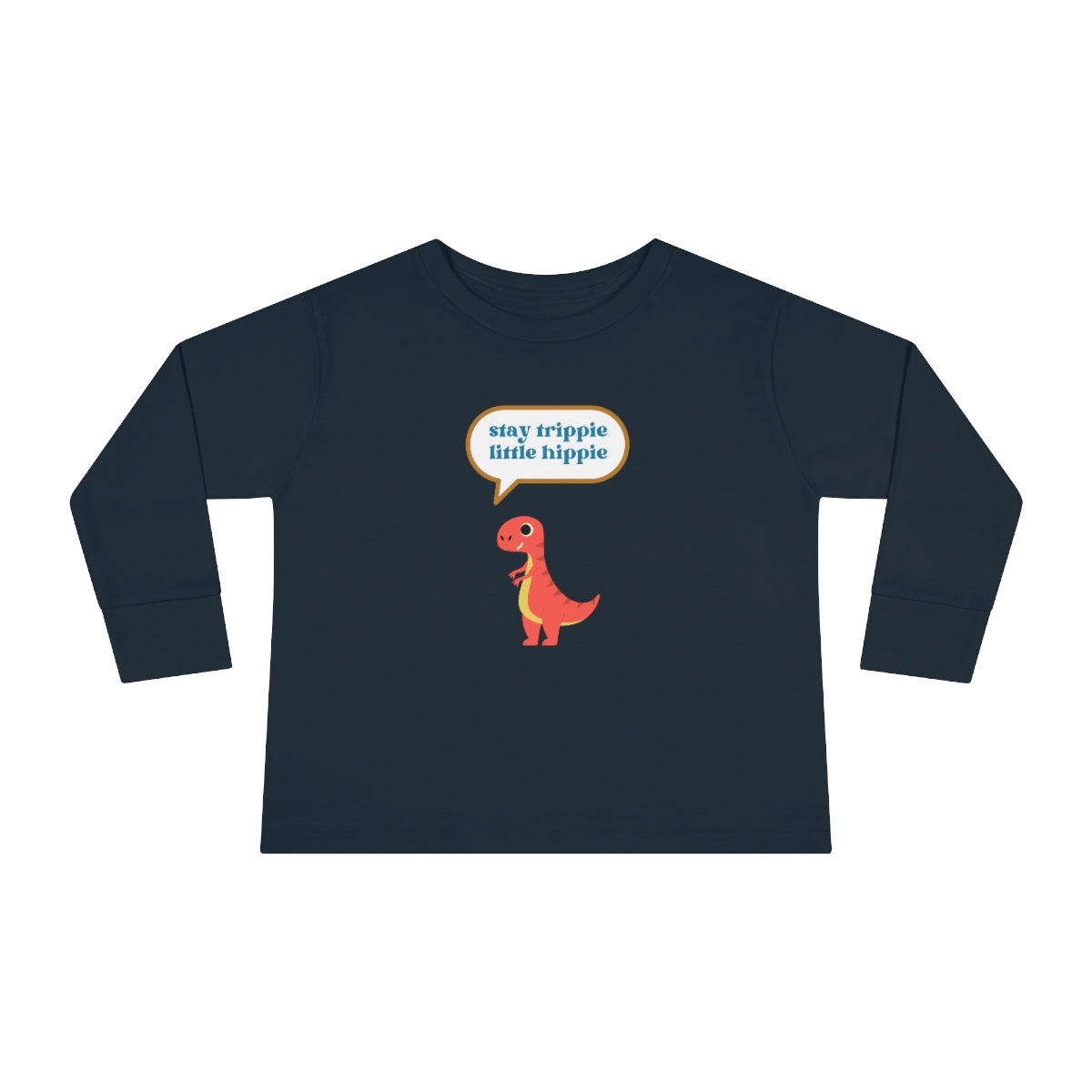 Stay Trippie Little Hippie Dinosaur Toddler Long Tee