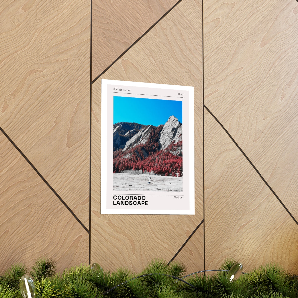 Boulder Colorado Poster - Boulder Series Flatirons Print