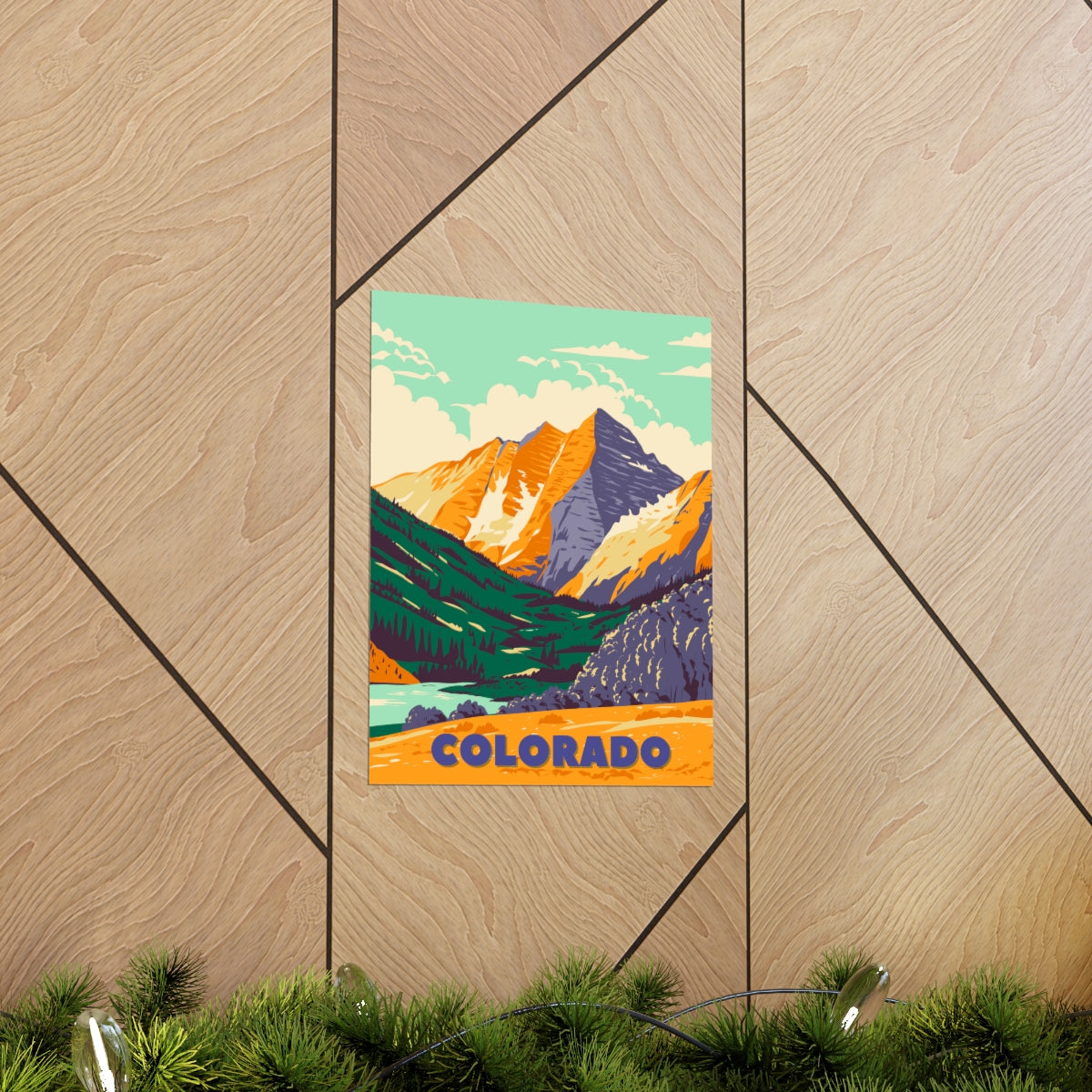 Colorado Poster - Vintage Colorado Print - Backcountry Mountain View