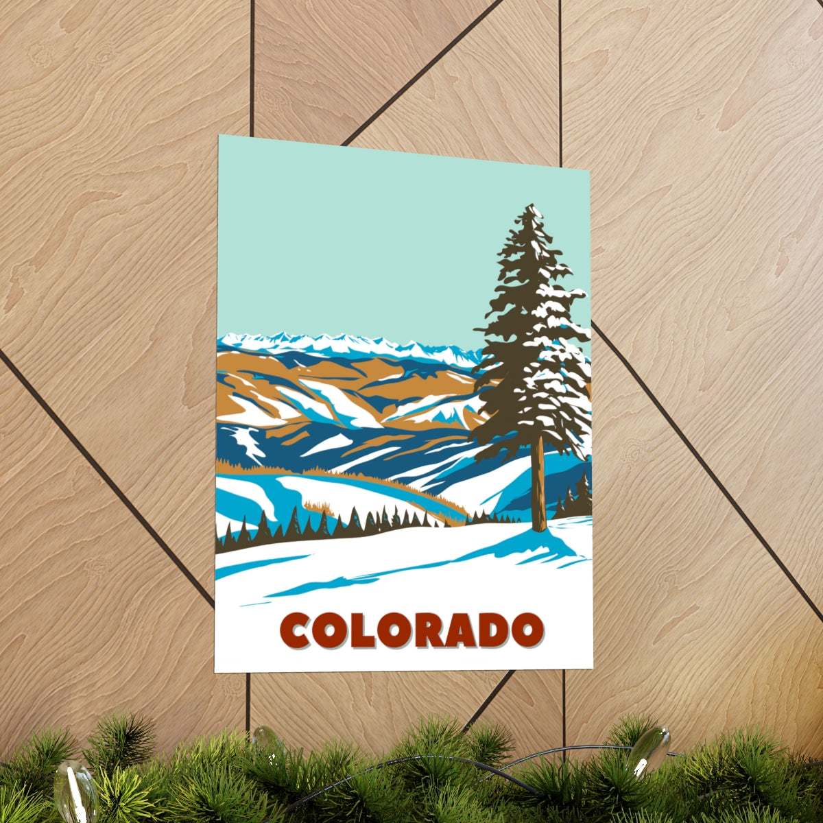 Colorado Poster - Vintage Colorado Print - Rocky Mountain Lookout