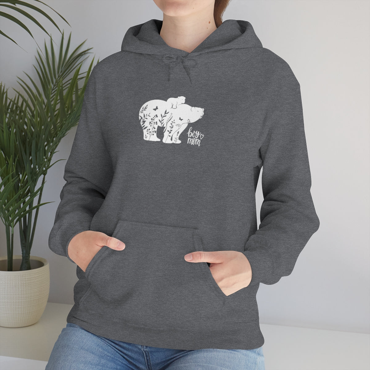 Boy Mom Heavy Blend™ Hooded Sweatshirt - Big Bear Little Bear