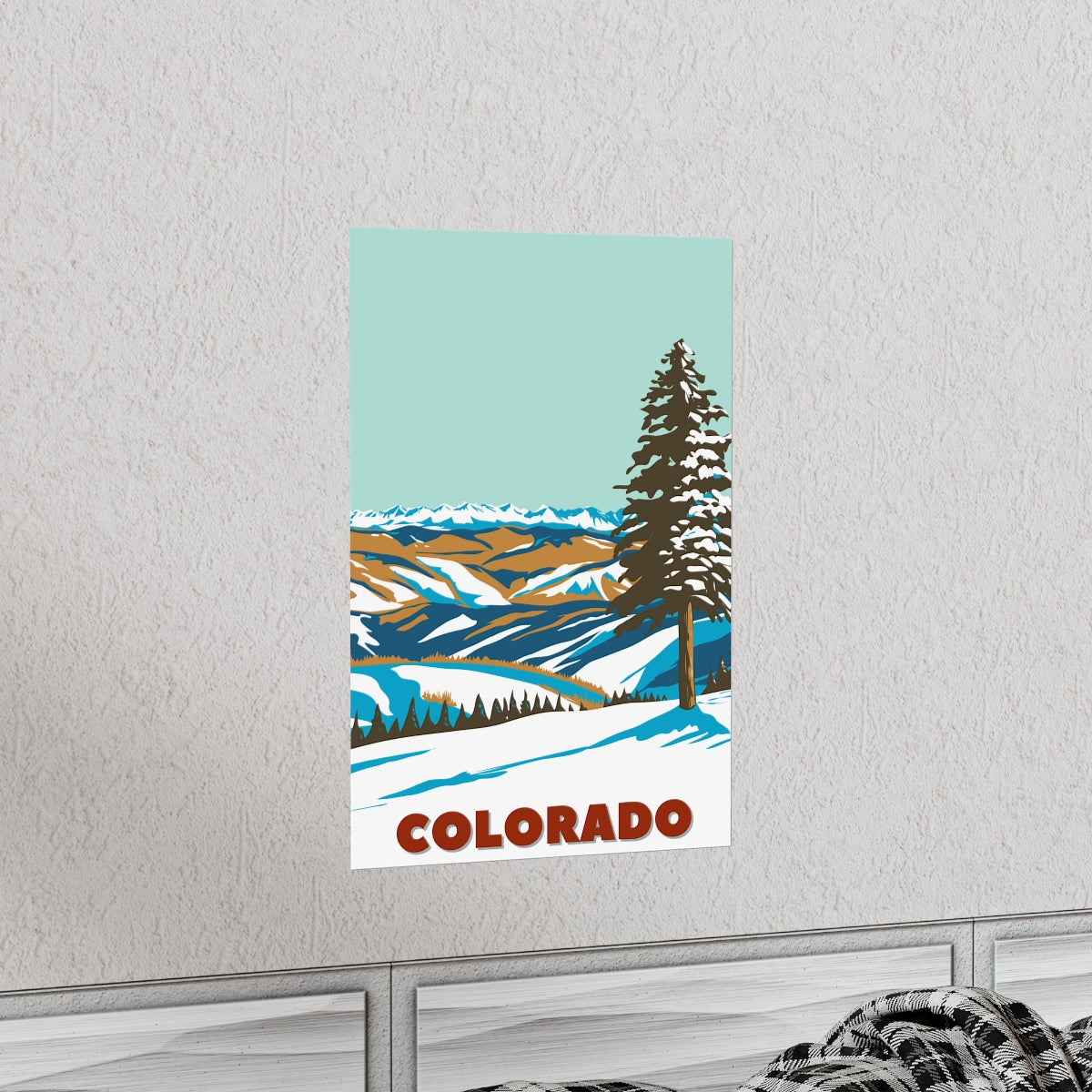 Colorado Poster - Vintage Colorado Print - Rocky Mountain Lookout