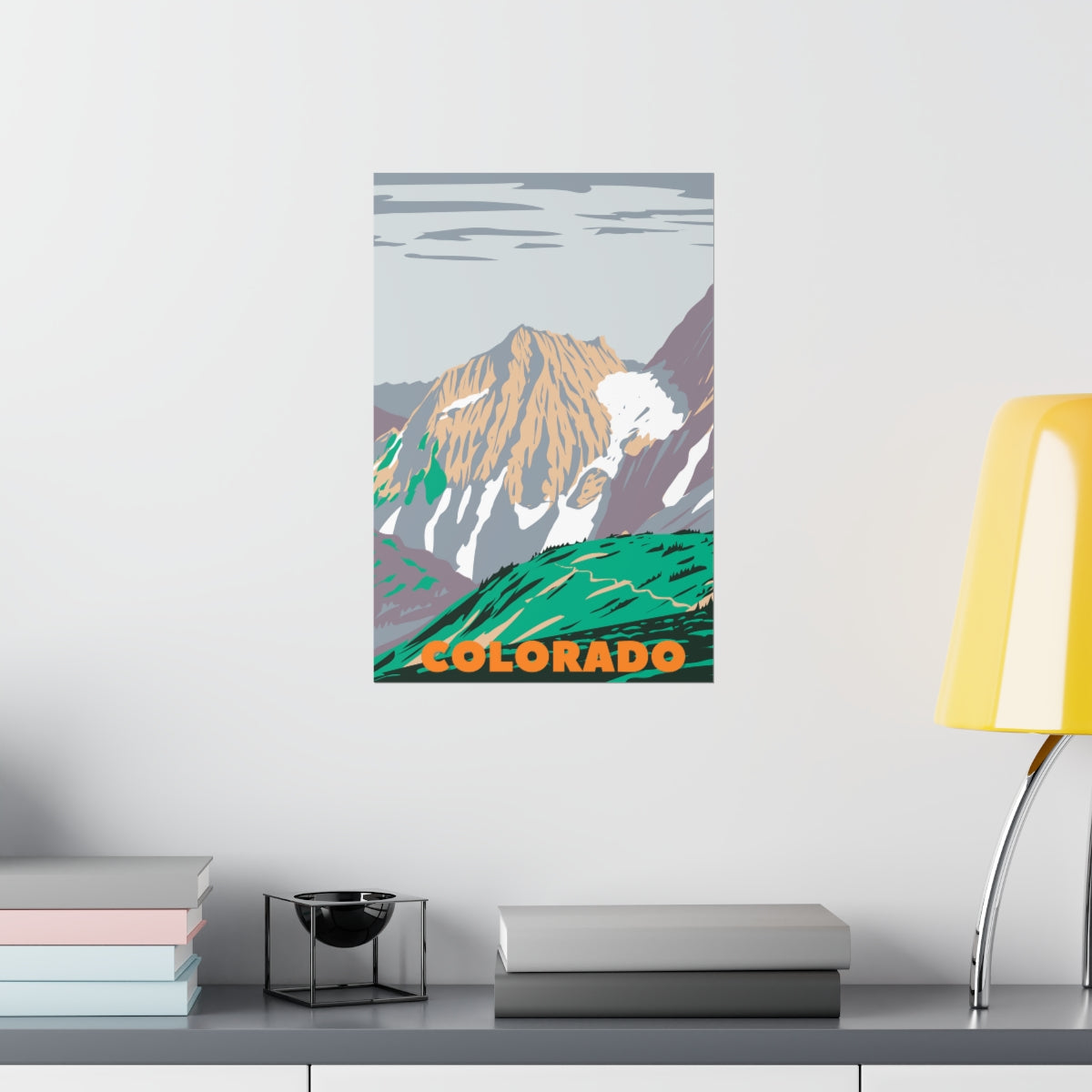 Colorado Poster - Vintage Colorado Print - Rocky Mountains