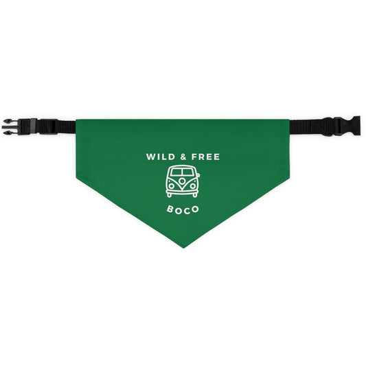 Wild & Free BOCO Pet Bandana Collar - Dark Green