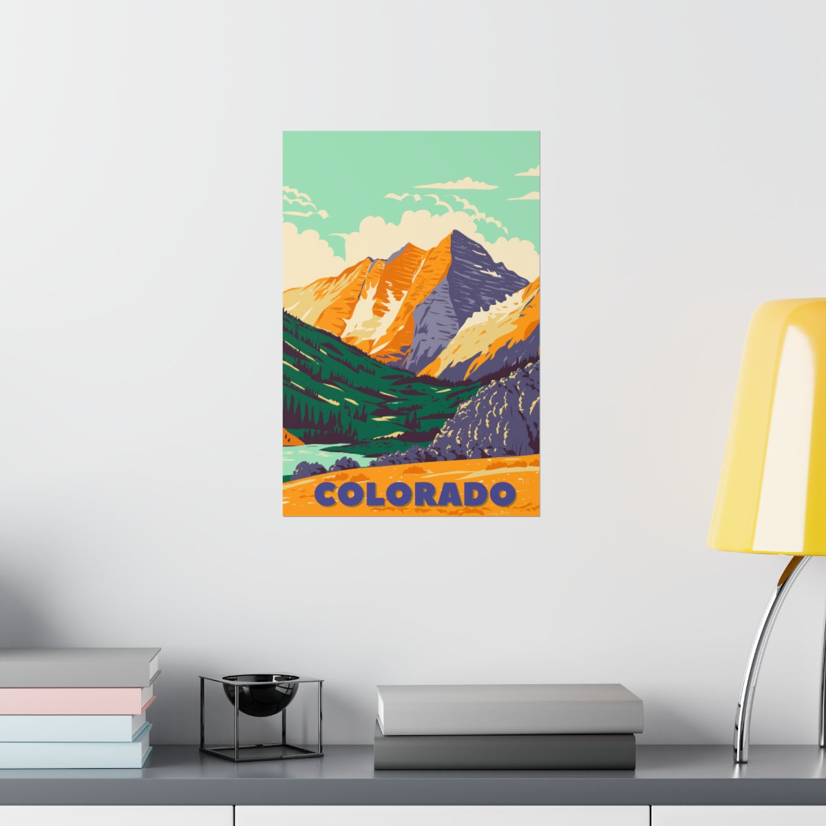 Colorado Poster - Vintage Colorado Print - Backcountry Mountain View