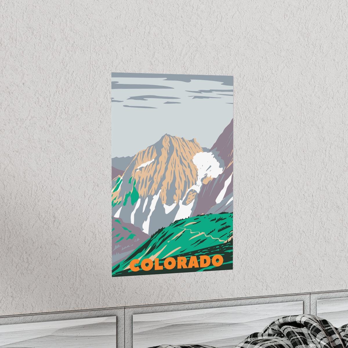 Colorado Poster - Vintage Colorado Print - Rocky Mountains