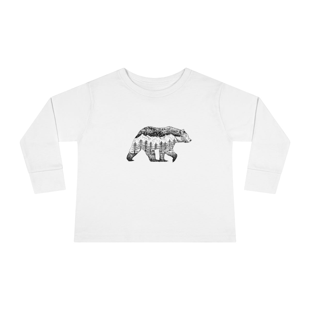 Mountain Bear Toddler Long Sleeve Tee