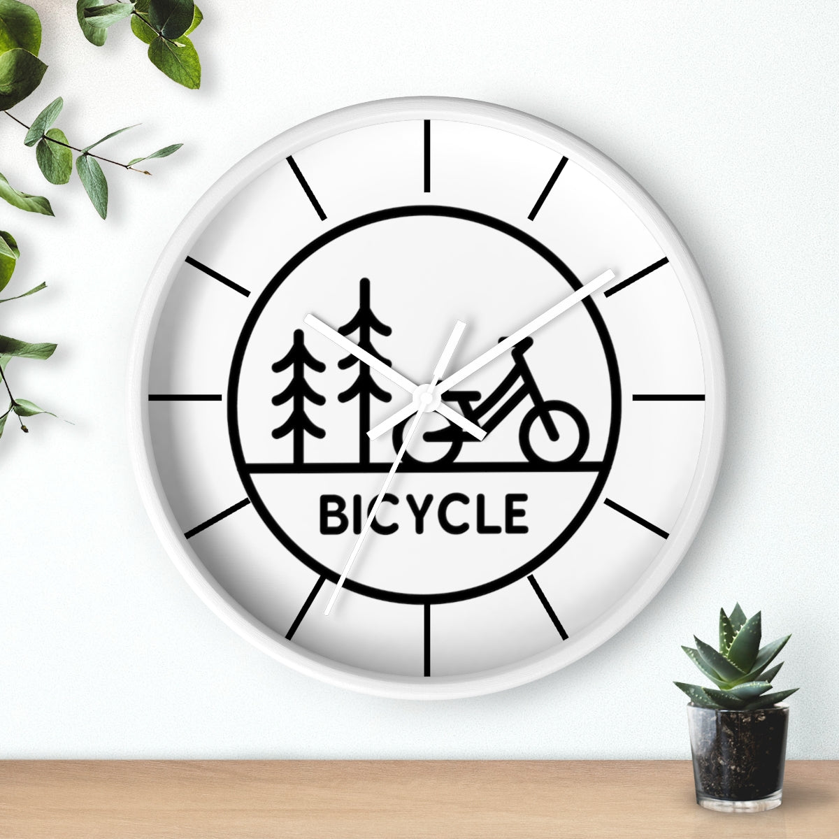 Time To Bike Wall clock