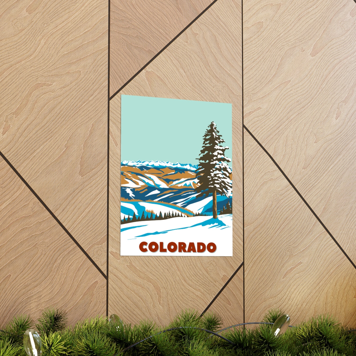 Colorado Poster - Vintage Colorado Print - Rocky Mountain Lookout