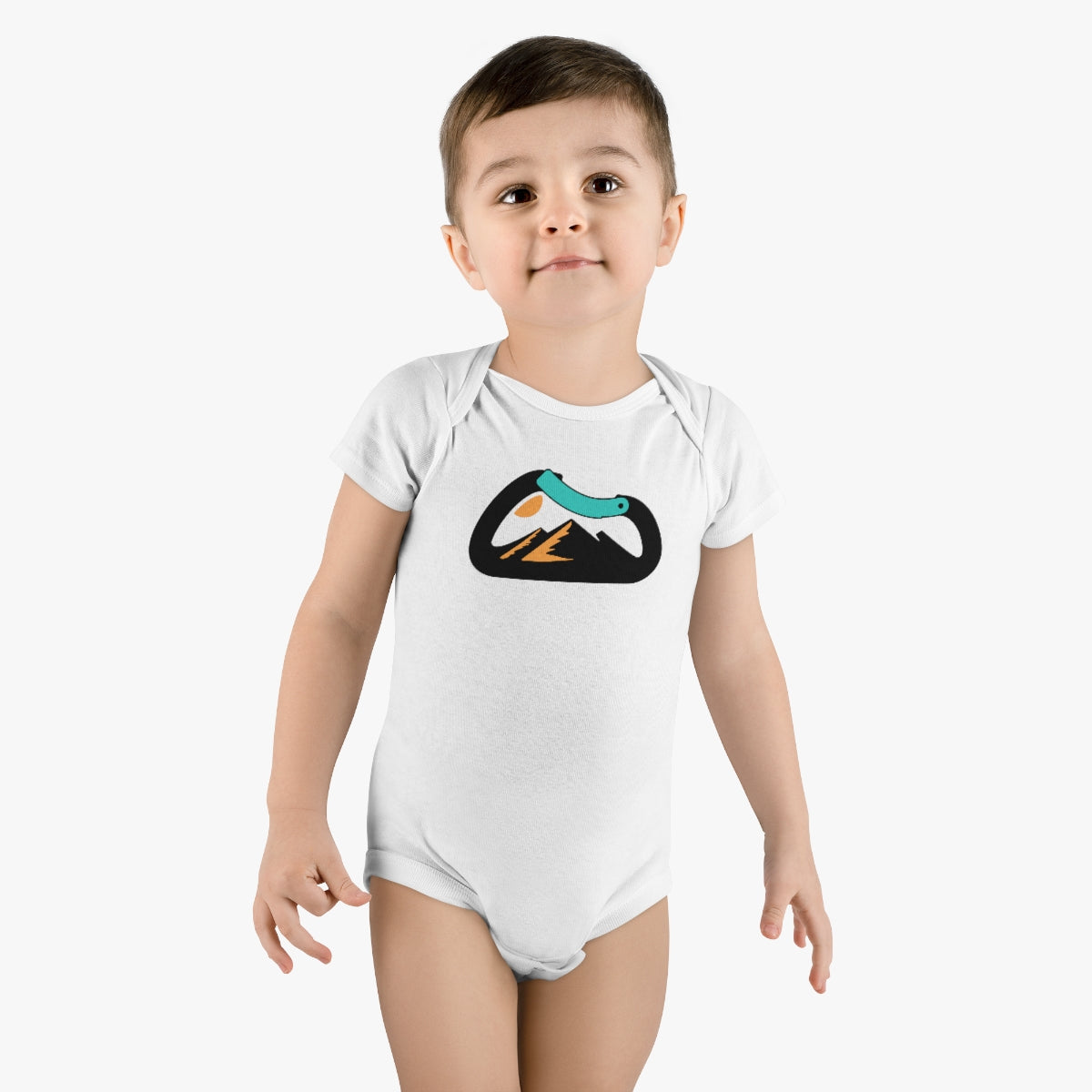 Rock Climbing Onesie® Organic Baby Bodysuit