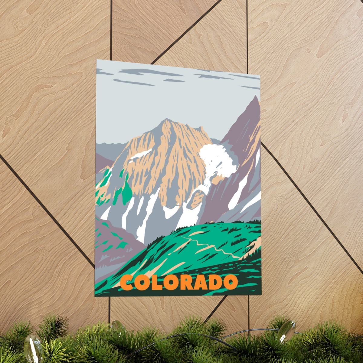 Colorado Poster - Vintage Colorado Print - Rocky Mountains