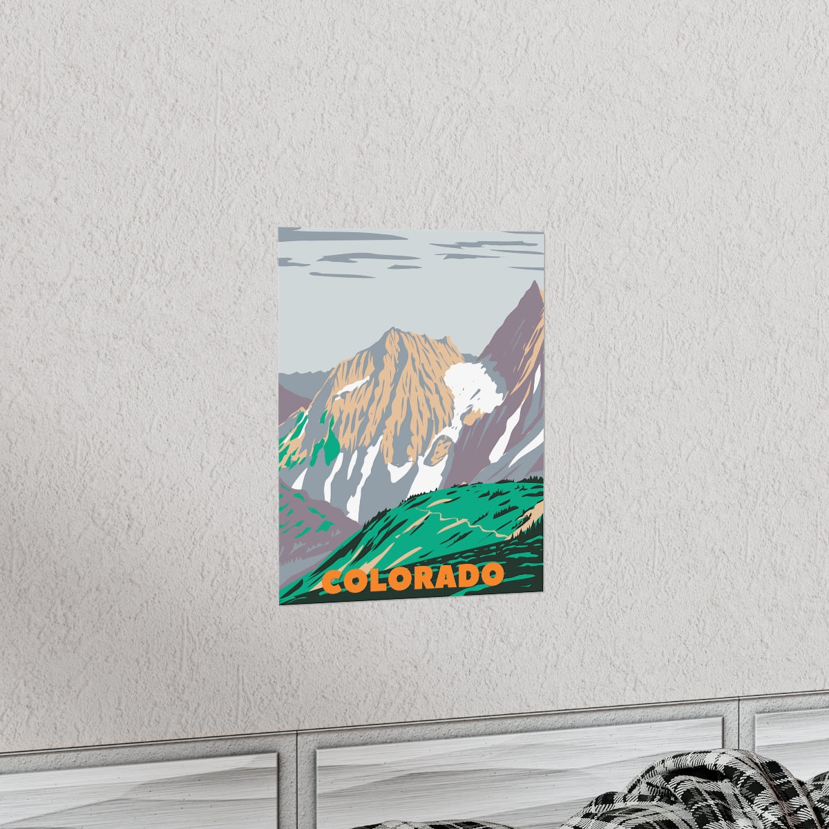 Colorado Poster - Vintage Colorado Print - Rocky Mountains