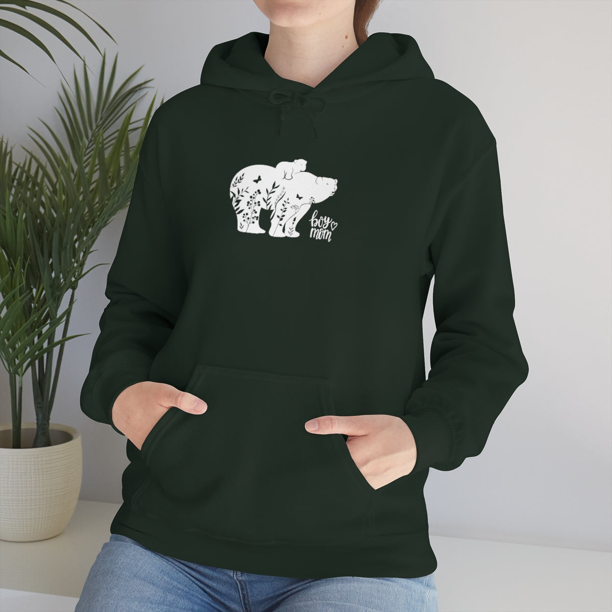 Boy Mom Heavy Blend™ Hooded Sweatshirt - Big Bear Little Bear