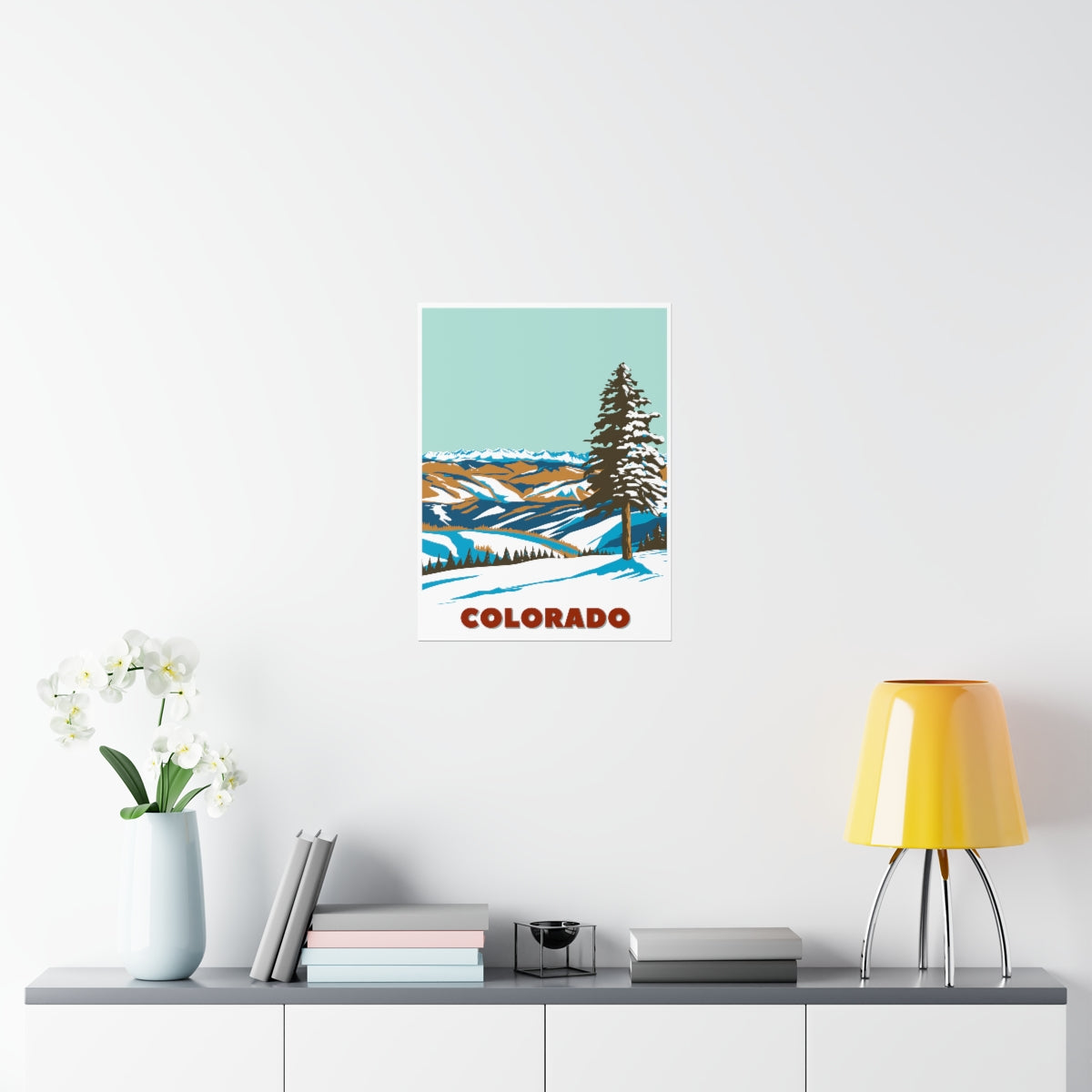 Colorado Poster - Vintage Colorado Print - Rocky Mountain Lookout