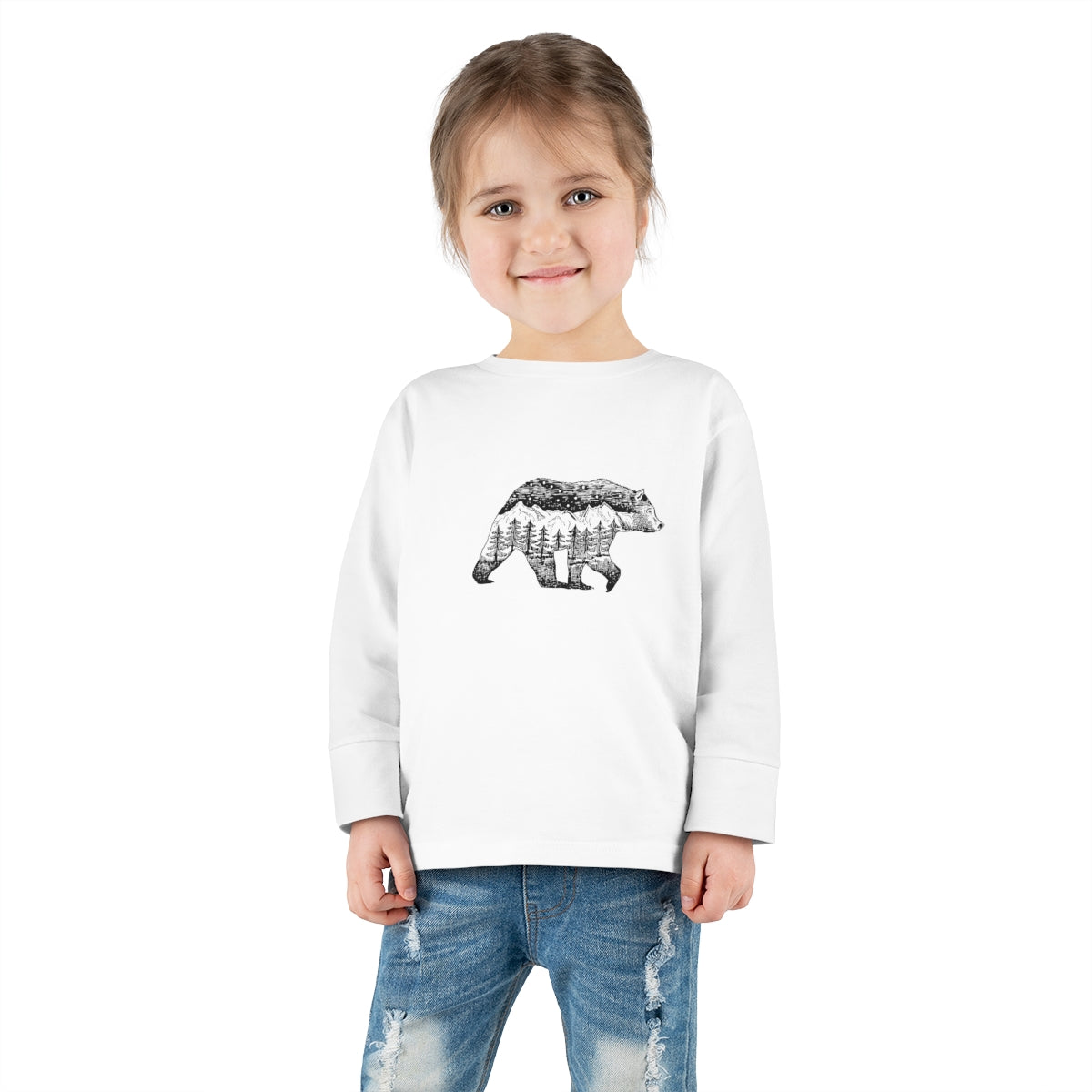 Mountain Bear Toddler Long Sleeve Tee