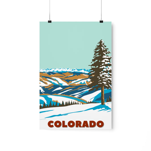 Colorado Poster - Vintage Colorado Print - Rocky Mountain Lookout