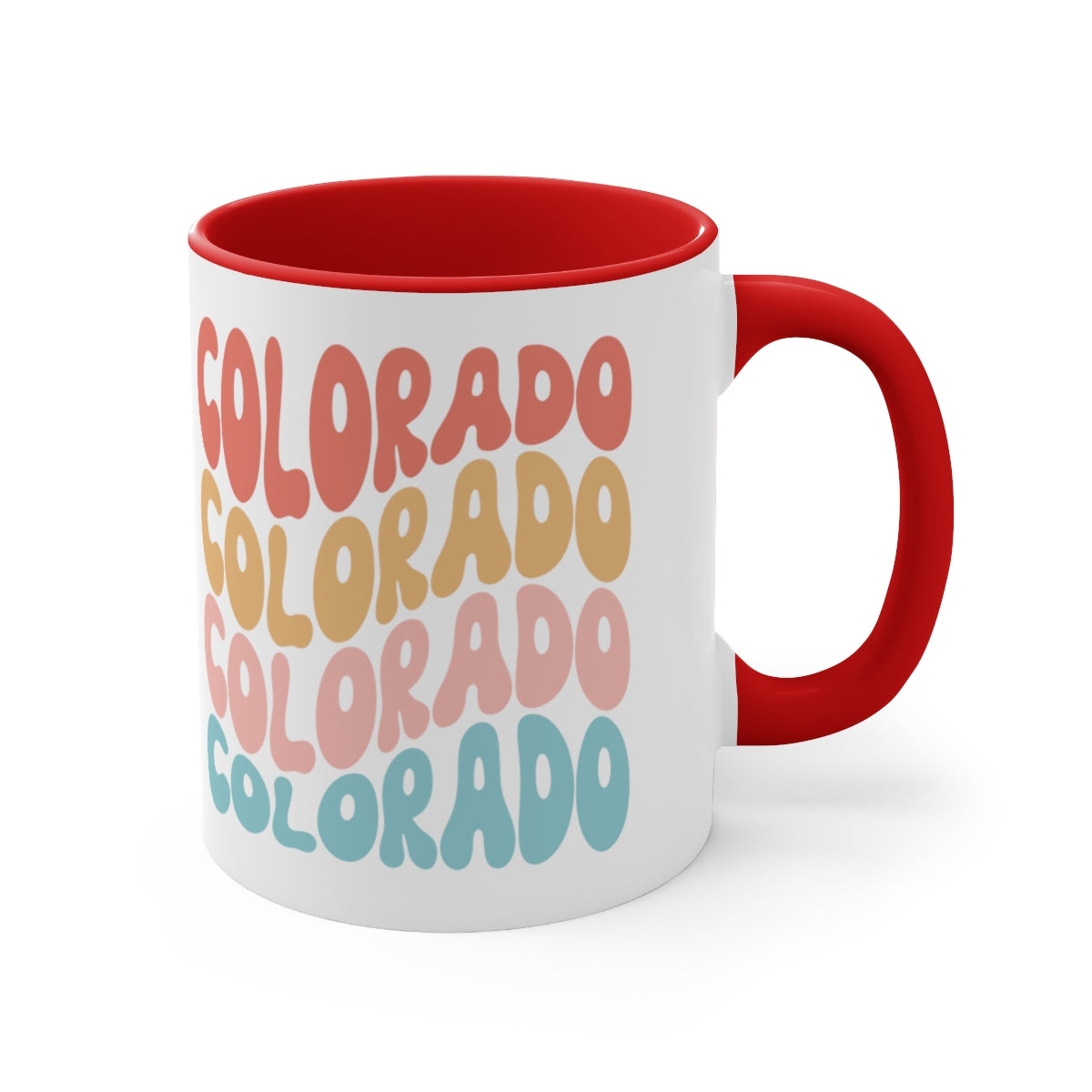 Colorado Retro Accent Coffee Mug, 11oz