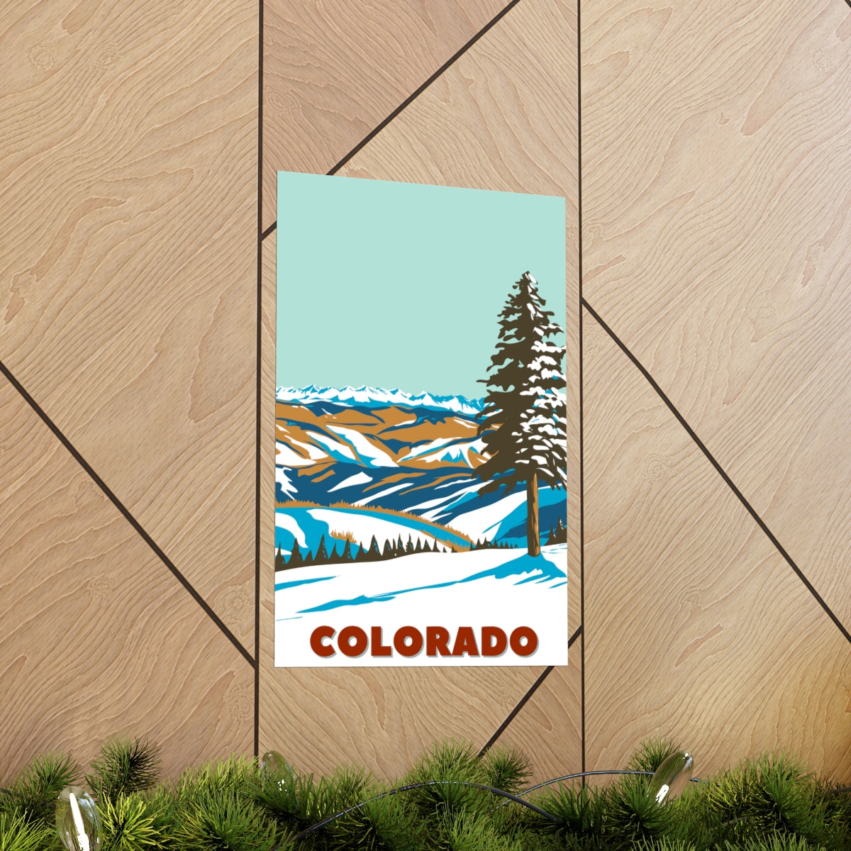 Colorado Poster - Vintage Colorado Print - Rocky Mountain Lookout