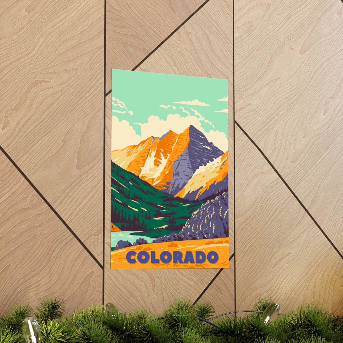 Colorado Poster - Vintage Colorado Print - Backcountry Mountain View