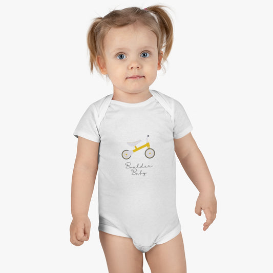 Boulder Baby Bike Onesie® Organic Baby Bodysuit