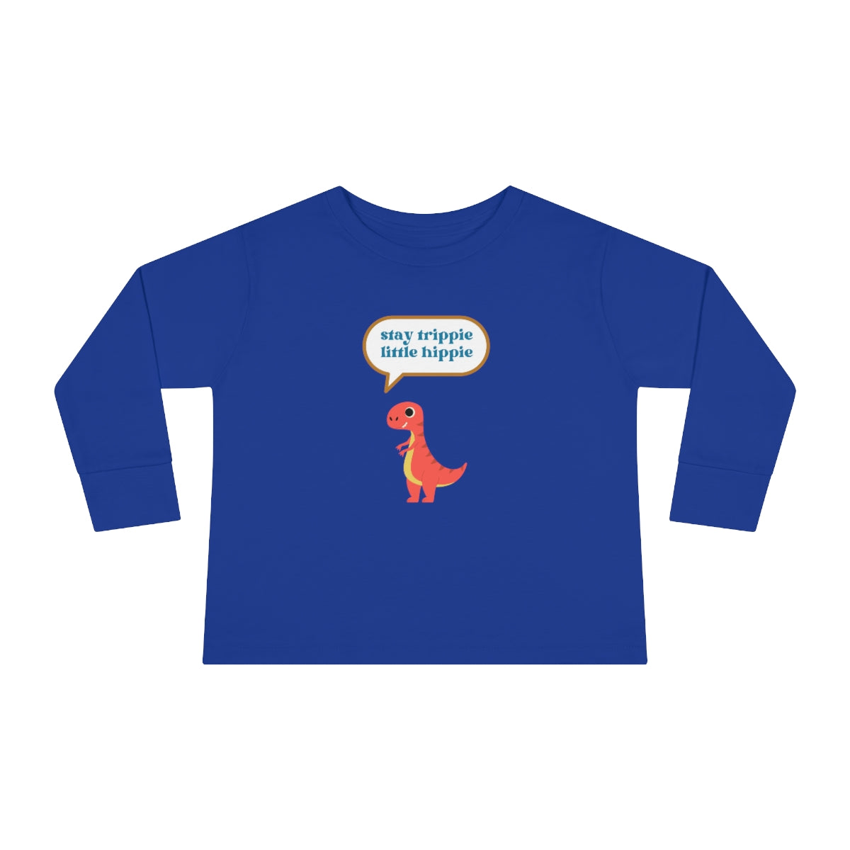 Stay Trippie Little Hippie Dinosaur Toddler Long Tee