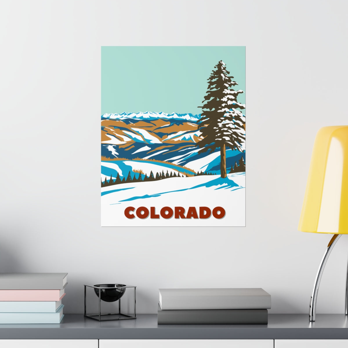 Colorado Poster - Vintage Colorado Print - Rocky Mountain Lookout