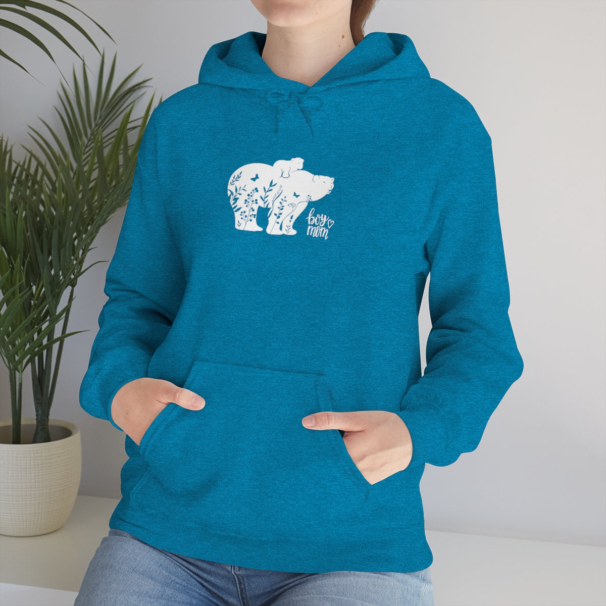 Boy Mom Heavy Blend™ Hooded Sweatshirt - Big Bear Little Bear