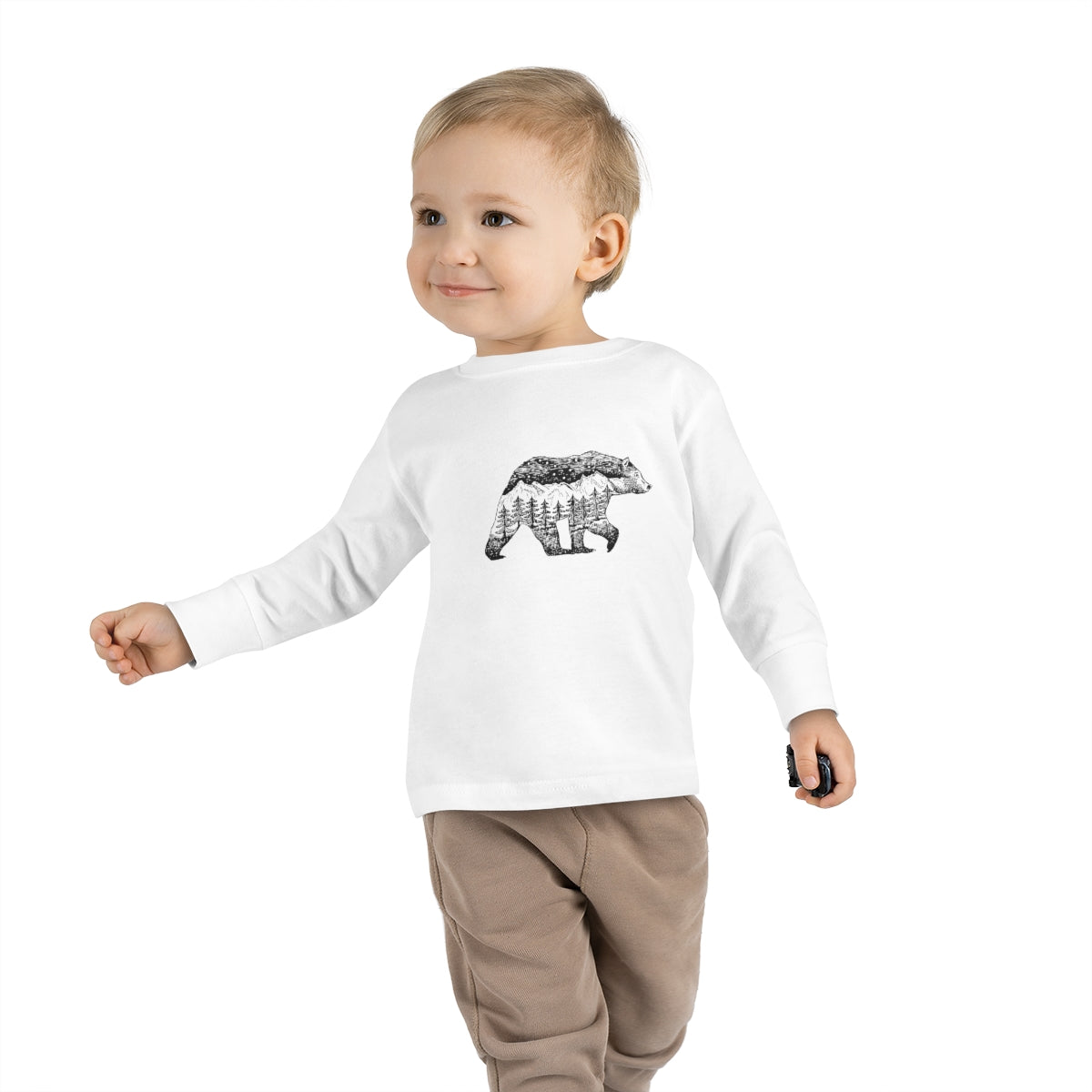 Mountain Bear Toddler Long Sleeve Tee