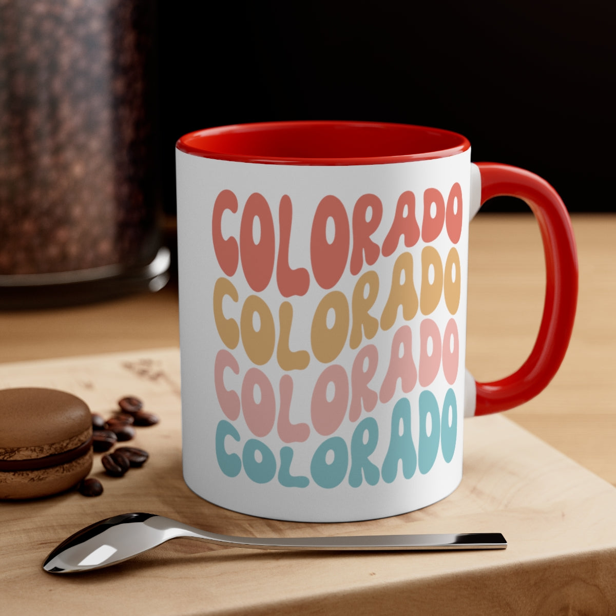 Colorado Retro Accent Coffee Mug, 11oz