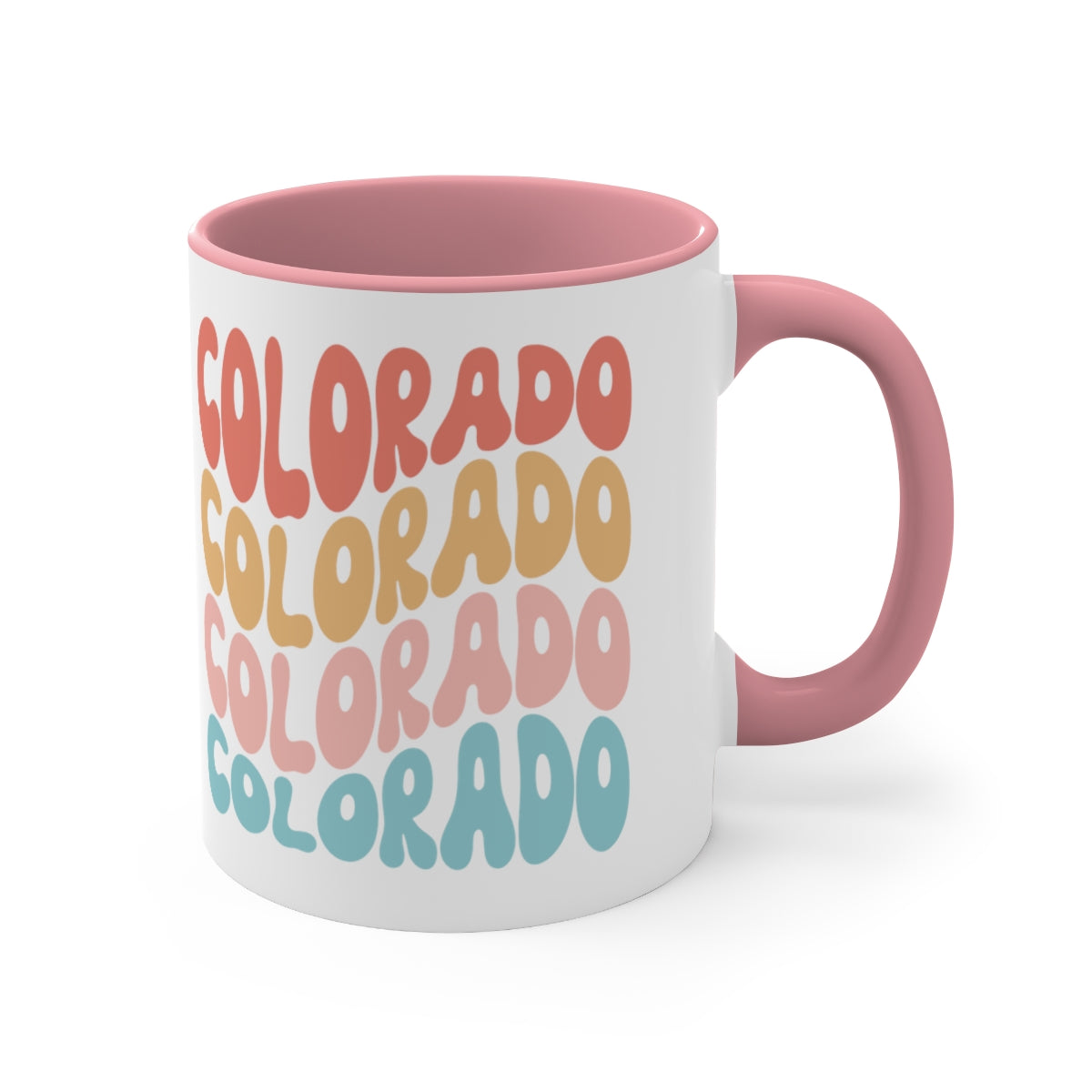 Colorado Retro Accent Coffee Mug, 11oz