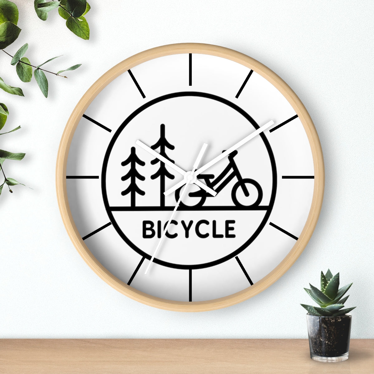 Time To Bike Wall clock