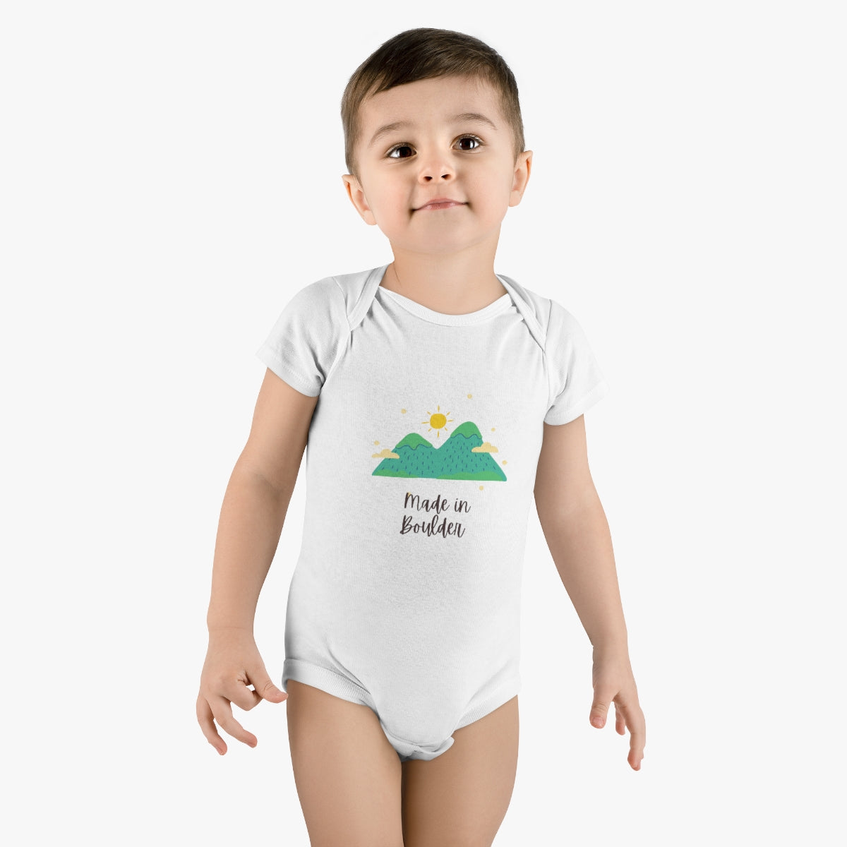 Made in Boulder Onesie® Organic Baby Bodysuit