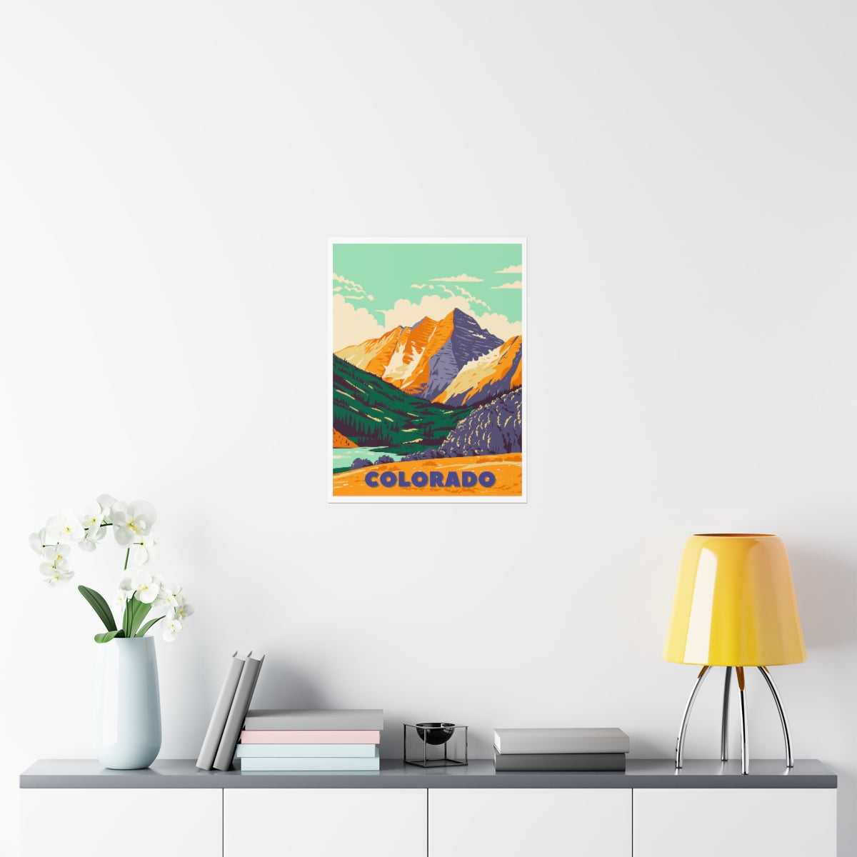 Colorado Poster - Vintage Colorado Print - Backcountry Mountain View