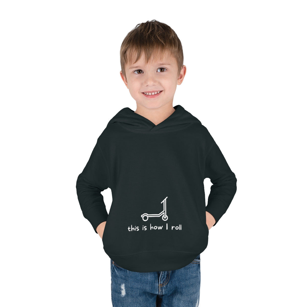 This Is How I Roll Toddler Pullover Fleece Hoodie - Scooter