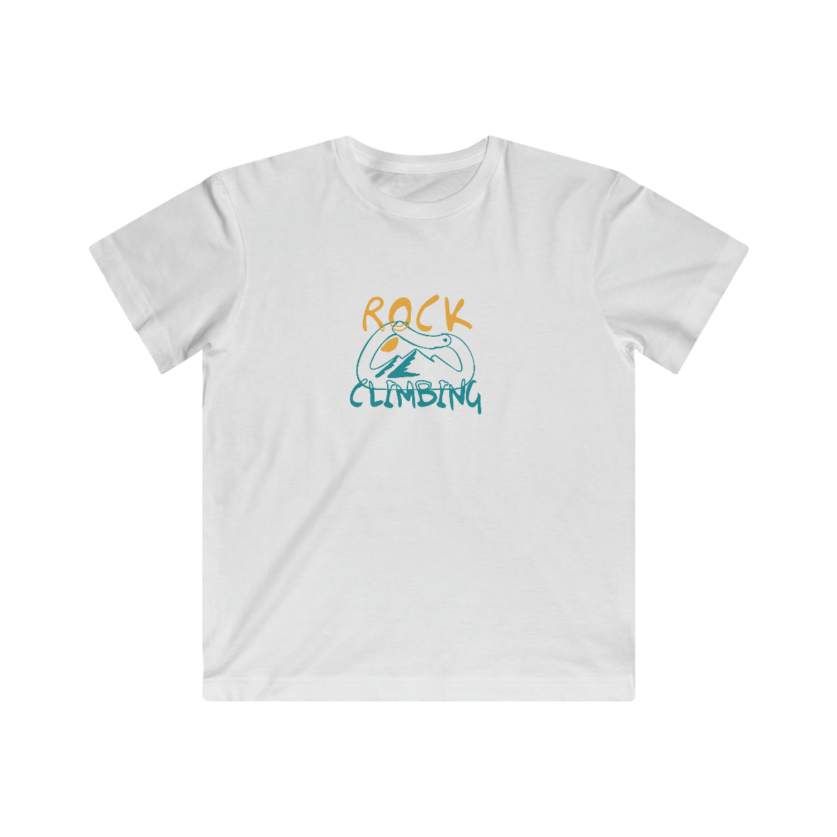 Rock Climbing Kids Fine Jersey Tee