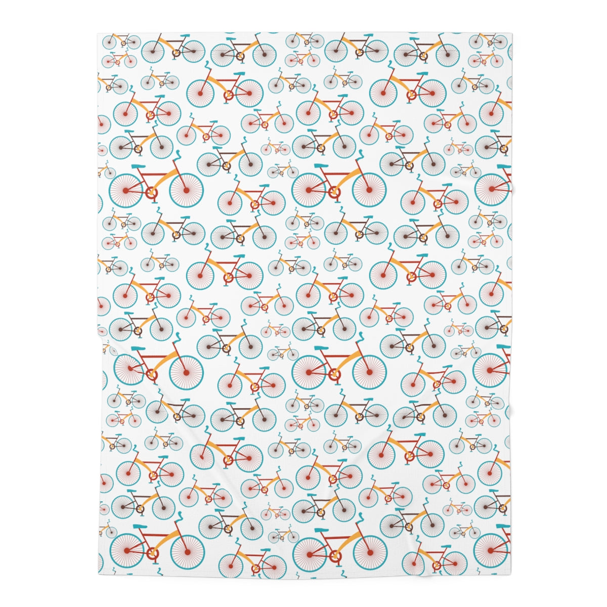 Colorful Bike Baby Swaddle Blanket