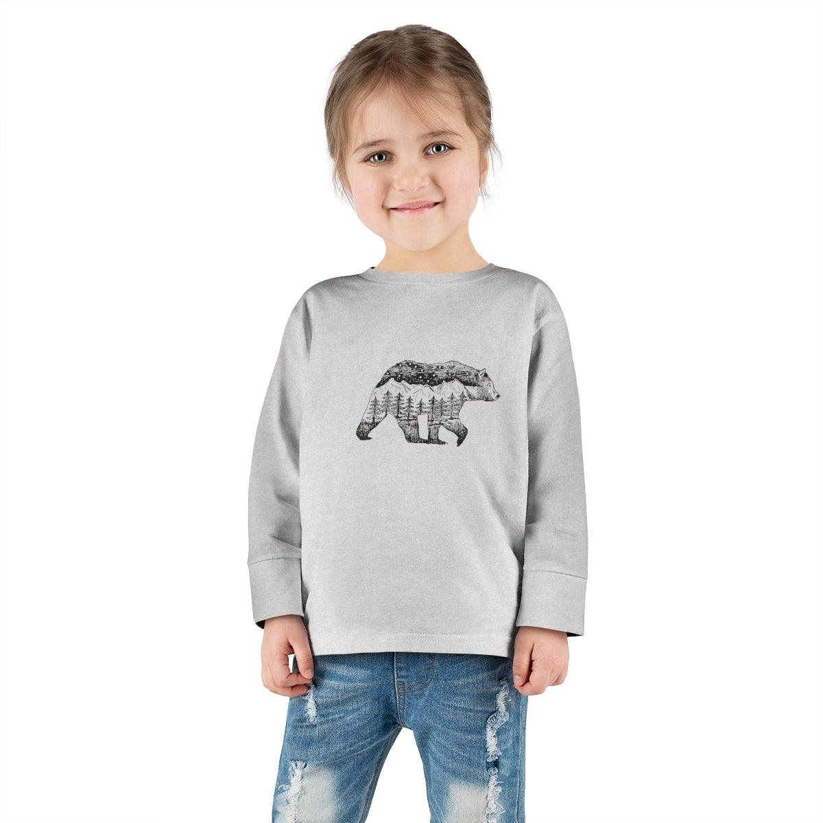 Mountain Bear Toddler Long Sleeve Tee