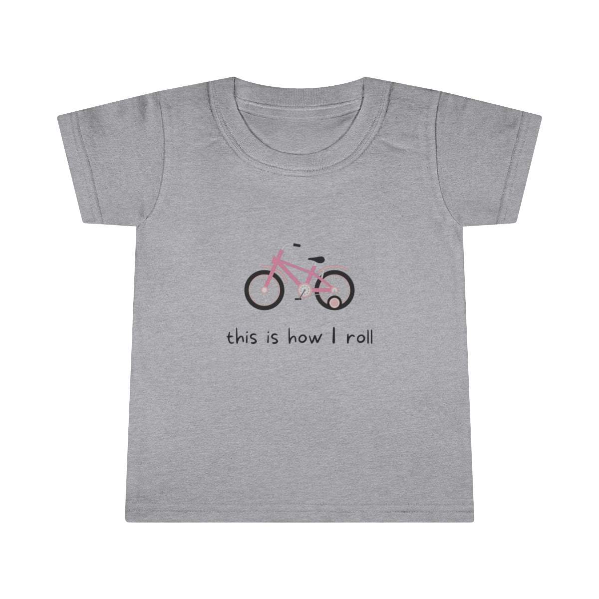 This Is How I Roll Pink Bike Toddler T-shirt