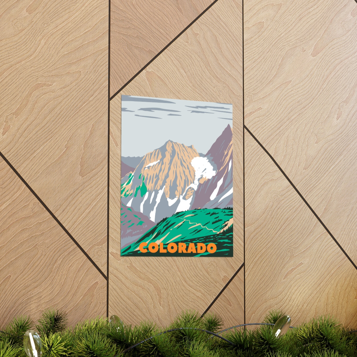 Colorado Poster - Vintage Colorado Print - Rocky Mountains